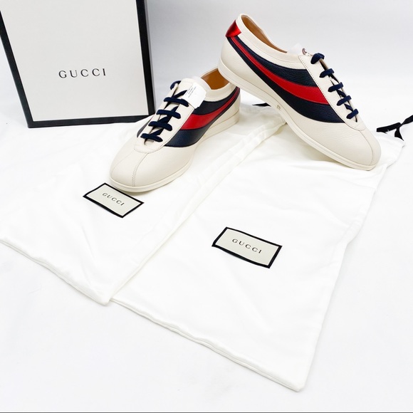 Gucci Falacer Red Blue Sneakers - Picture 6 of 16